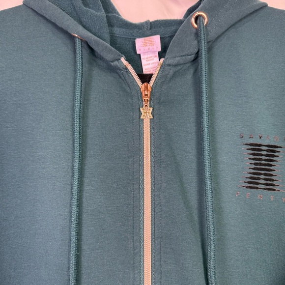 Savage X Fenty Forever Showgirl Hooded Graphic Sweatshirt Onsie - Picture 9 of 11